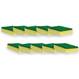 Esponja con Fibra Verde (Pack x10)